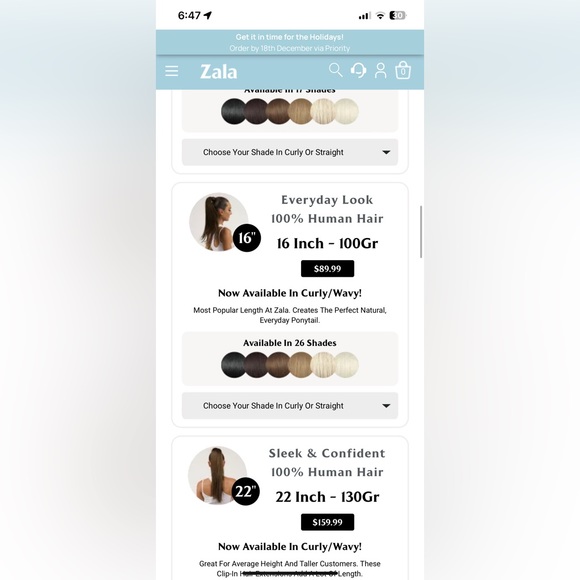 ZALA hair extensions ponytail clip - Picture 6 of 6